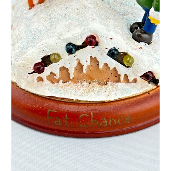 SIMPSONS Bradford Christmas Tree Ornament Illuminated “Fat Chance” Santa Homer - Picture 4 of 7